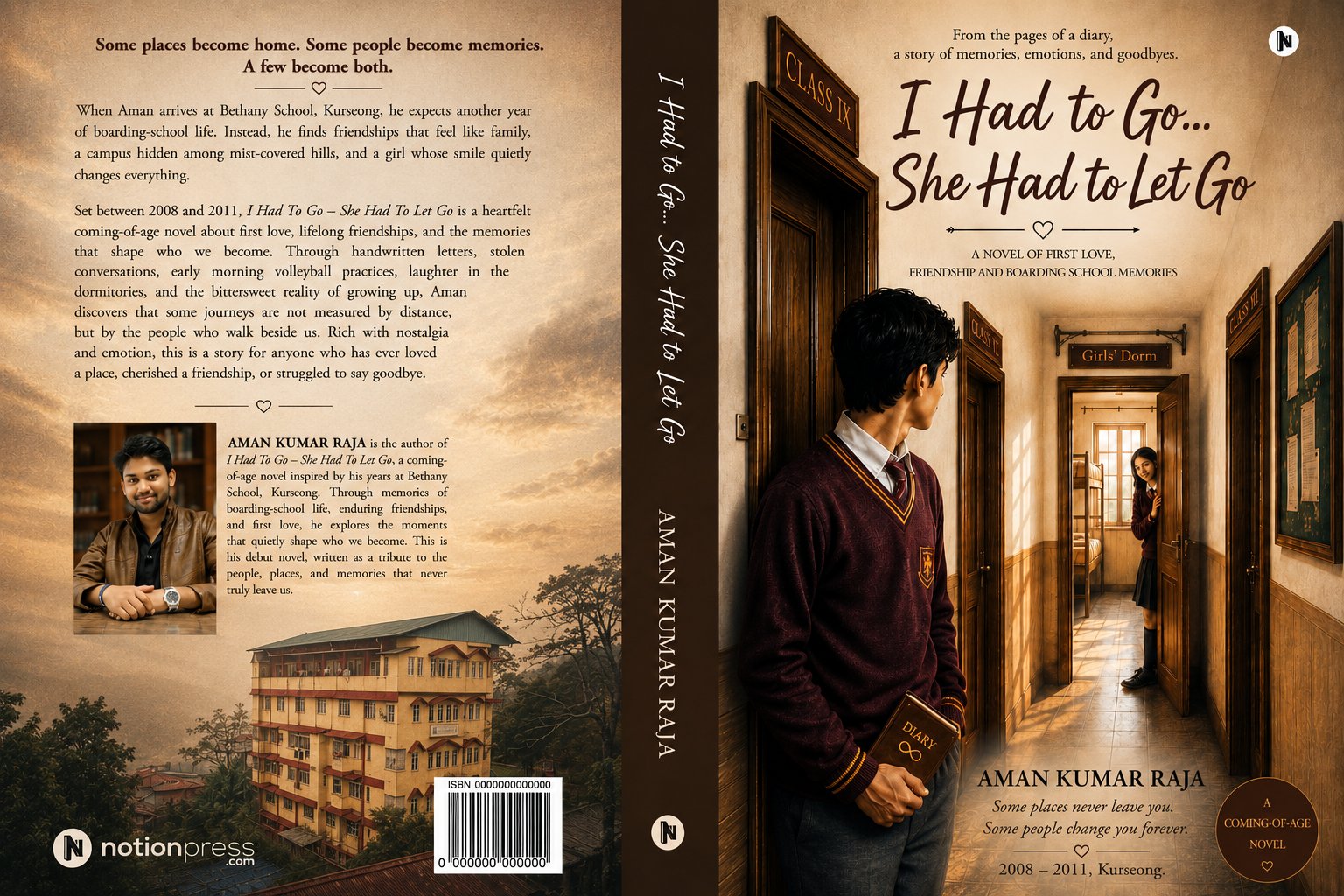 Full wraparound cover of I Had To Go / She Had To Let Go, showing back cover, spine, and front cover