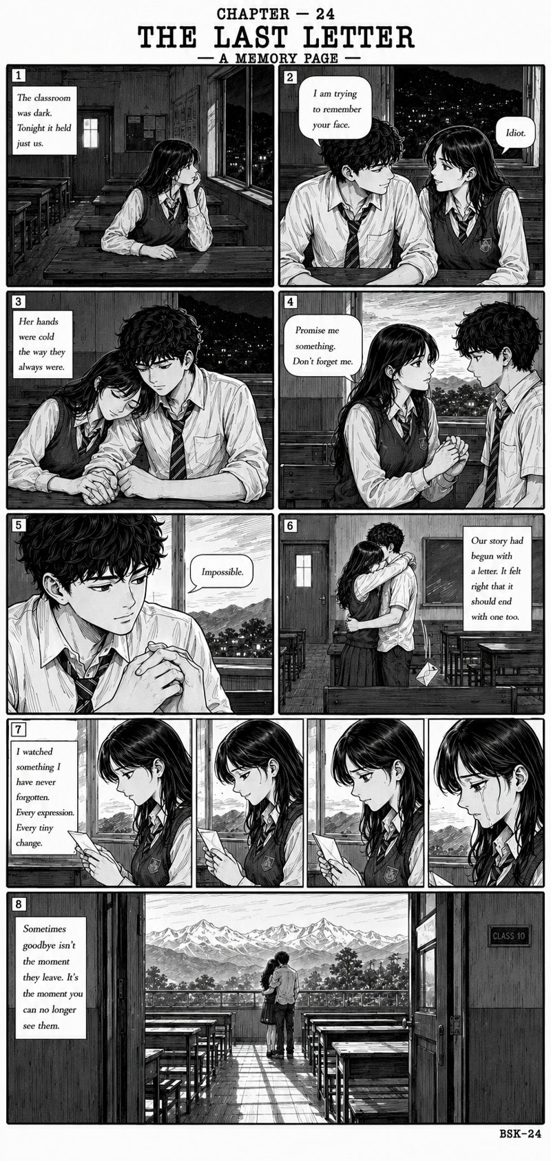 Chapter 24: The Last Letter — graphic novel memory page