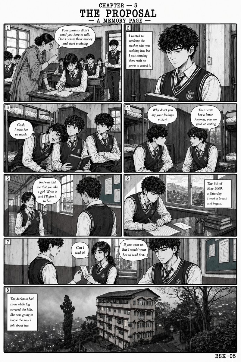 Chapter 5: The Proposal — graphic novel memory page